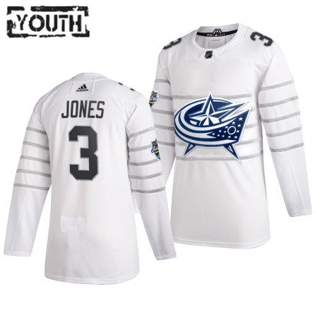 Columbus Blue Jackets Dresy Seth Jones 3 Bílá Adidas 2020 NHL All-Star Authentic - Dětské Columbus Blue Jackets Dresy Seth Jones 3 Bílá Adidas 2020 NHL All-Star Authentic - Dětské